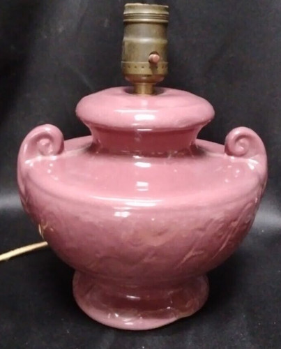 Antique burgundy art pottery - antique,